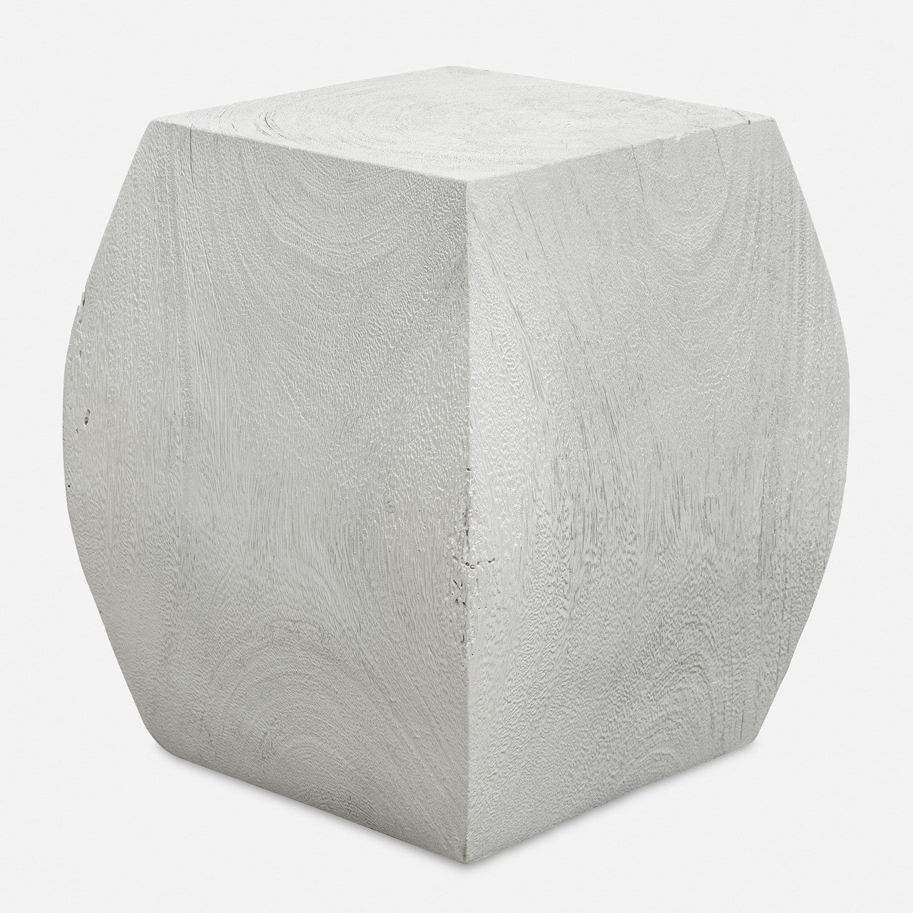 Uttermost Grove Ivory Wooden Accent Stool