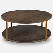 Uttermost Palisade Round Wood Coffee Table