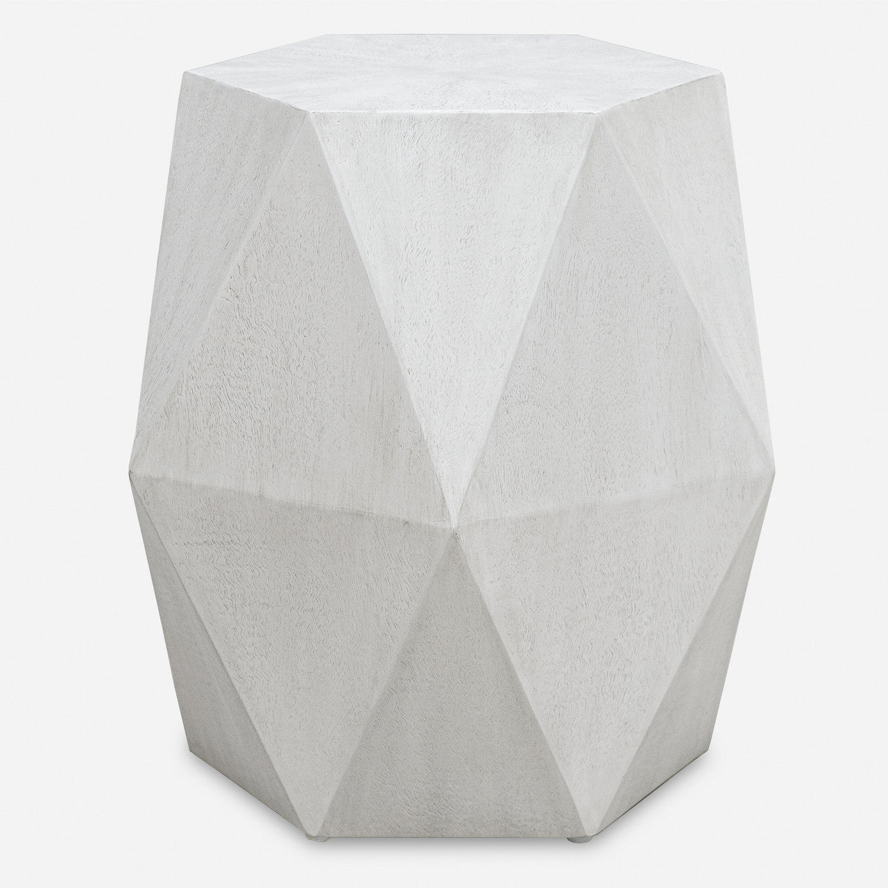 Uttermost Volker White Geometric Accent Table