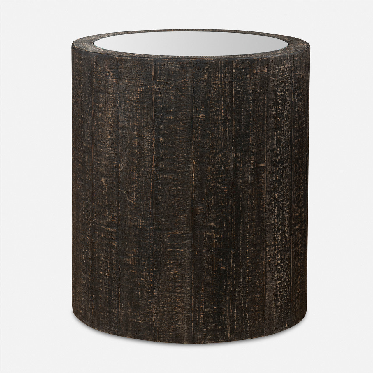 Uttermost Sequoia Mirrored Drum Table