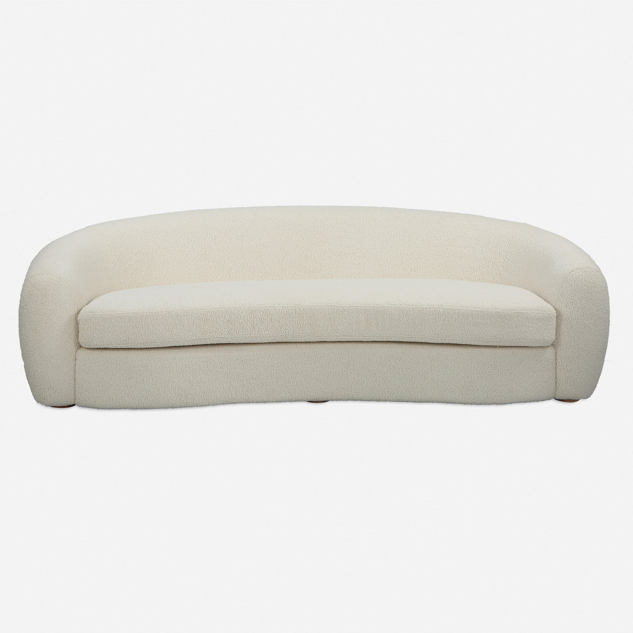 Uttermost Capra Art Deco White Sofa