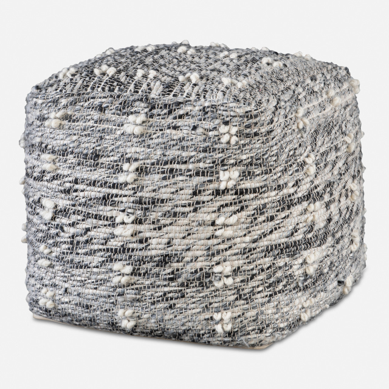 Uttermost Narol Gray Pouf