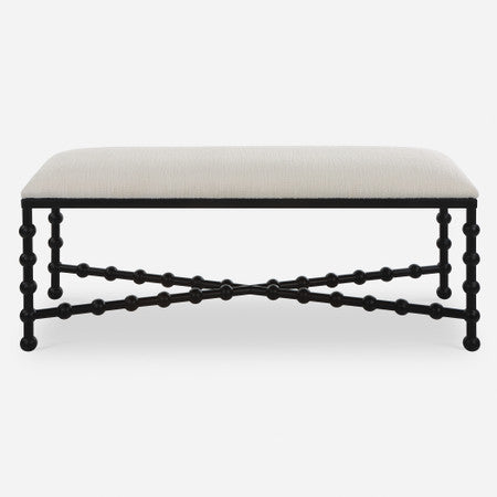 Iron Drops Cushioned Bench
