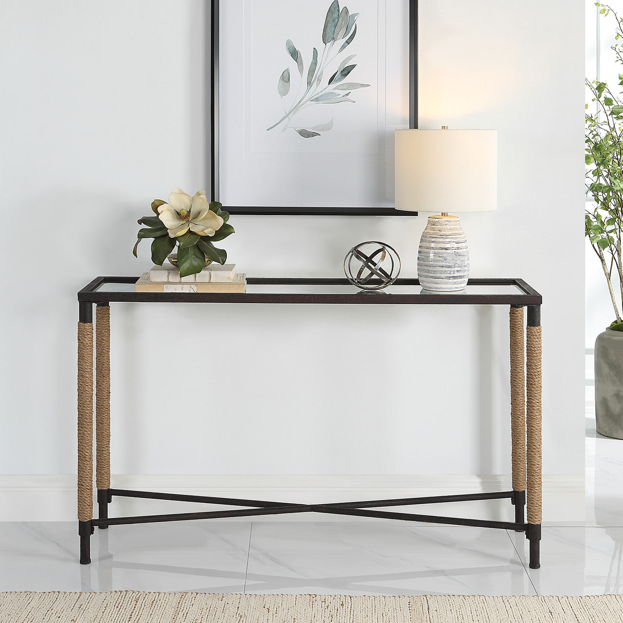 Uttermost Braddock Coastal Console Table