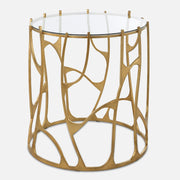 Uttermost Ritual Round Gold Side Table