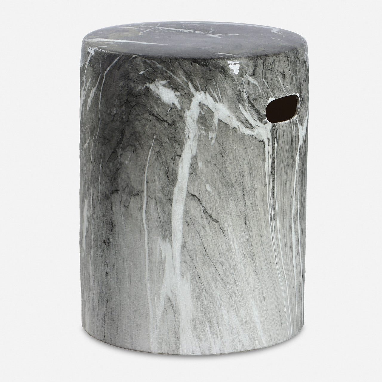 Uttermost Marvel Marbled Garden Stool