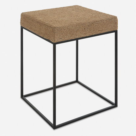 Laramie Rustic Rope Accent Table