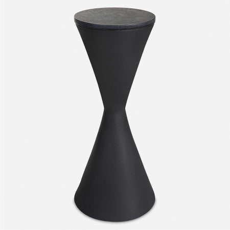 Time's Up Hourglass Shaped Drink Table