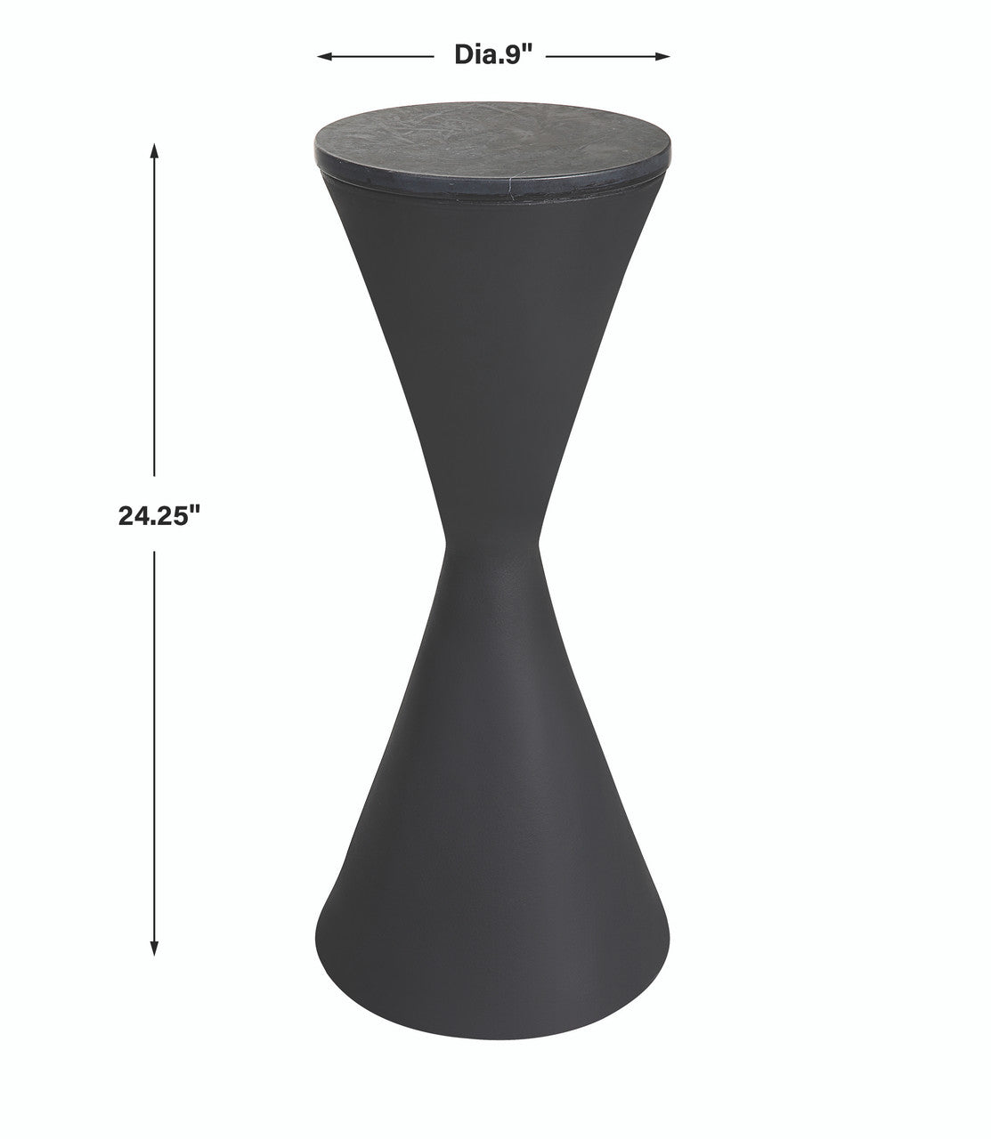 Uttermost Time's Up Hourglass Shaped Drink Table