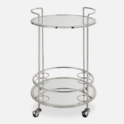 Uttermost Spritz Chrome Bar Cart