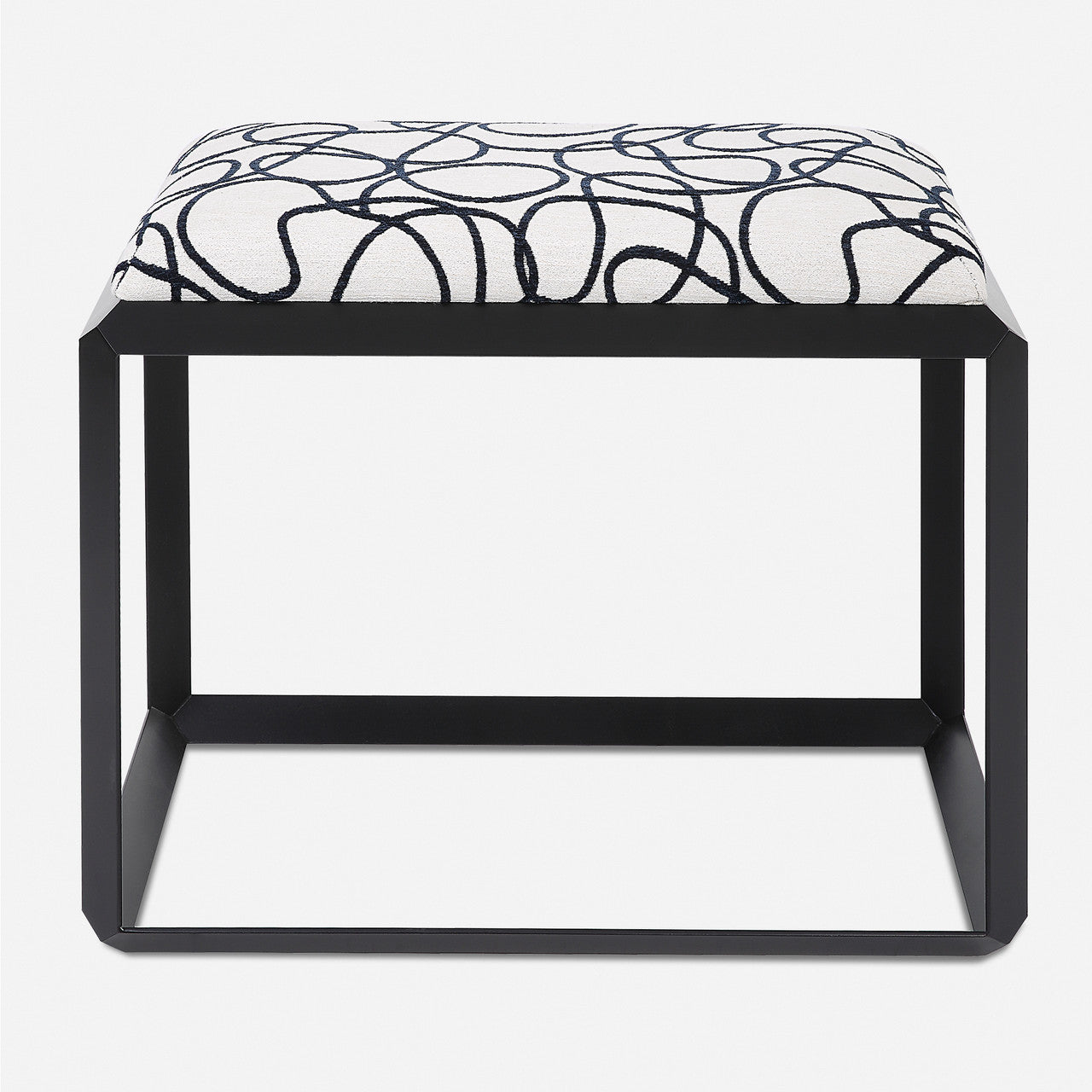 Uttermost Curls Gray Small Bench