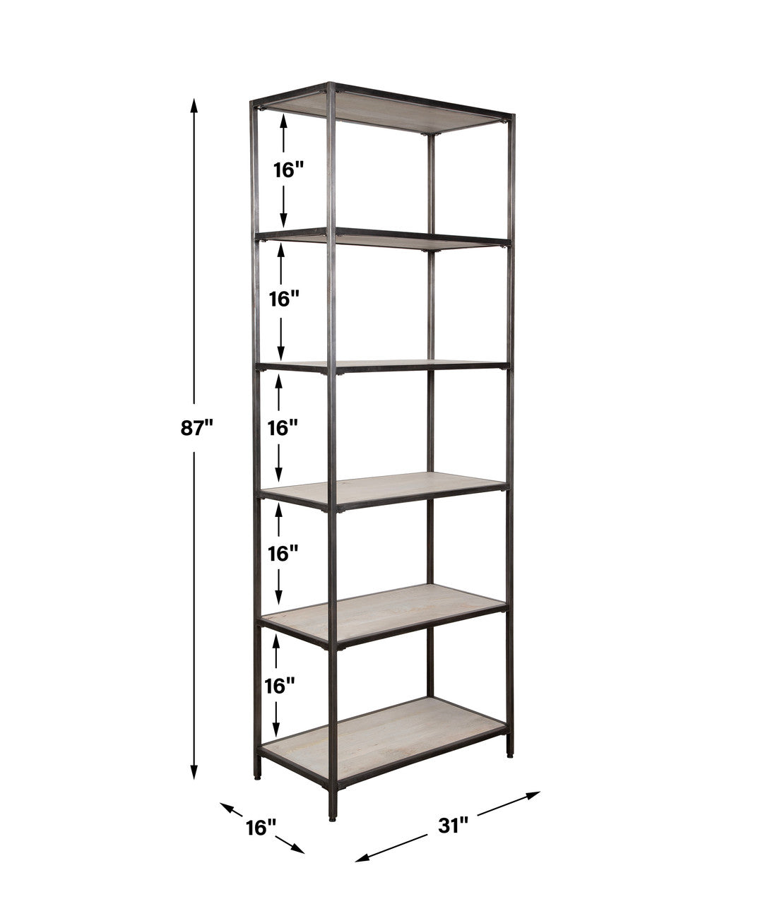 Uttermost Baldwin Industrial Etagere