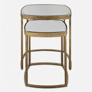 Uttermost Vista Gold Nesting Tables, Set Of 2