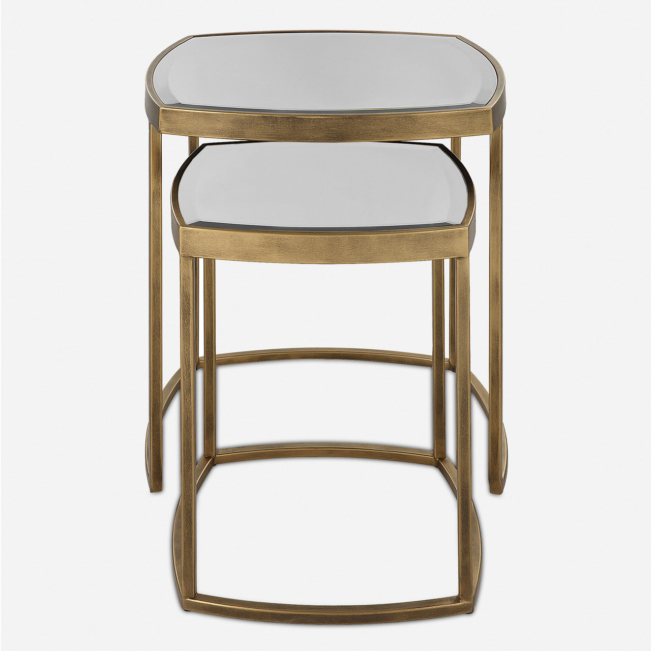 Uttermost Vista Gold Nesting Tables, Set Of 2