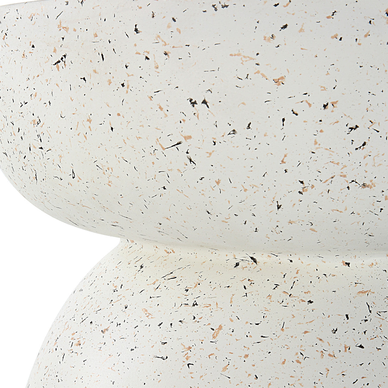 Uttermost Inhale Cast White Accent Table