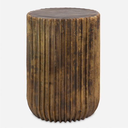 Peaks And Valleys Gold Accent Table