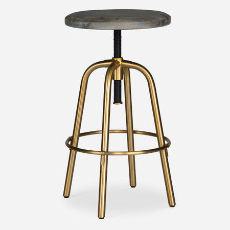 Revolve Brass Counter Stool