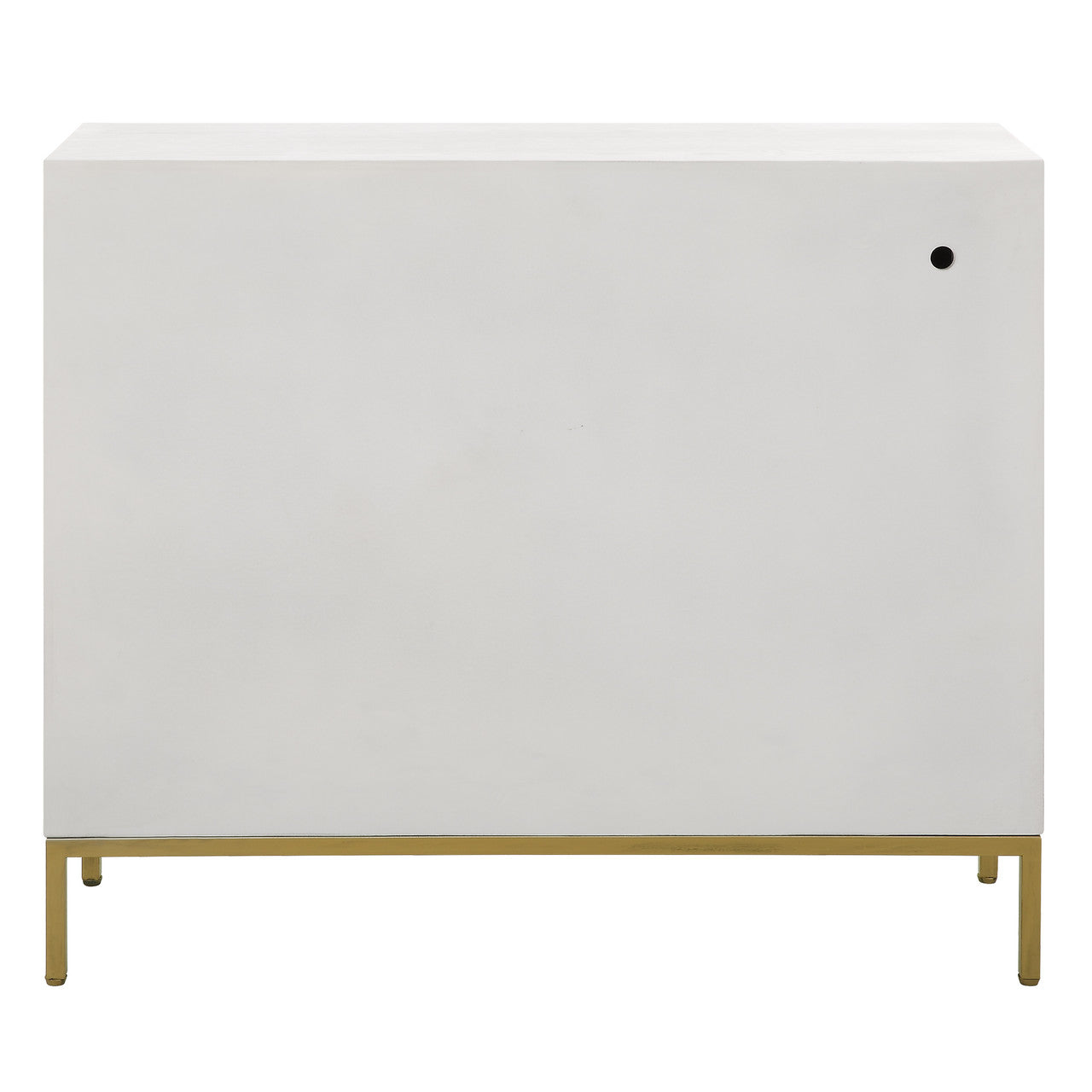 Uttermost Front Range White 2 Door Cabinet