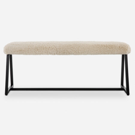 Taupo Sheepskin Bench