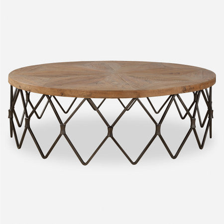Chain Reaction Wooden Coffee Table