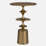 Uttermost Flight Brass Accent Table