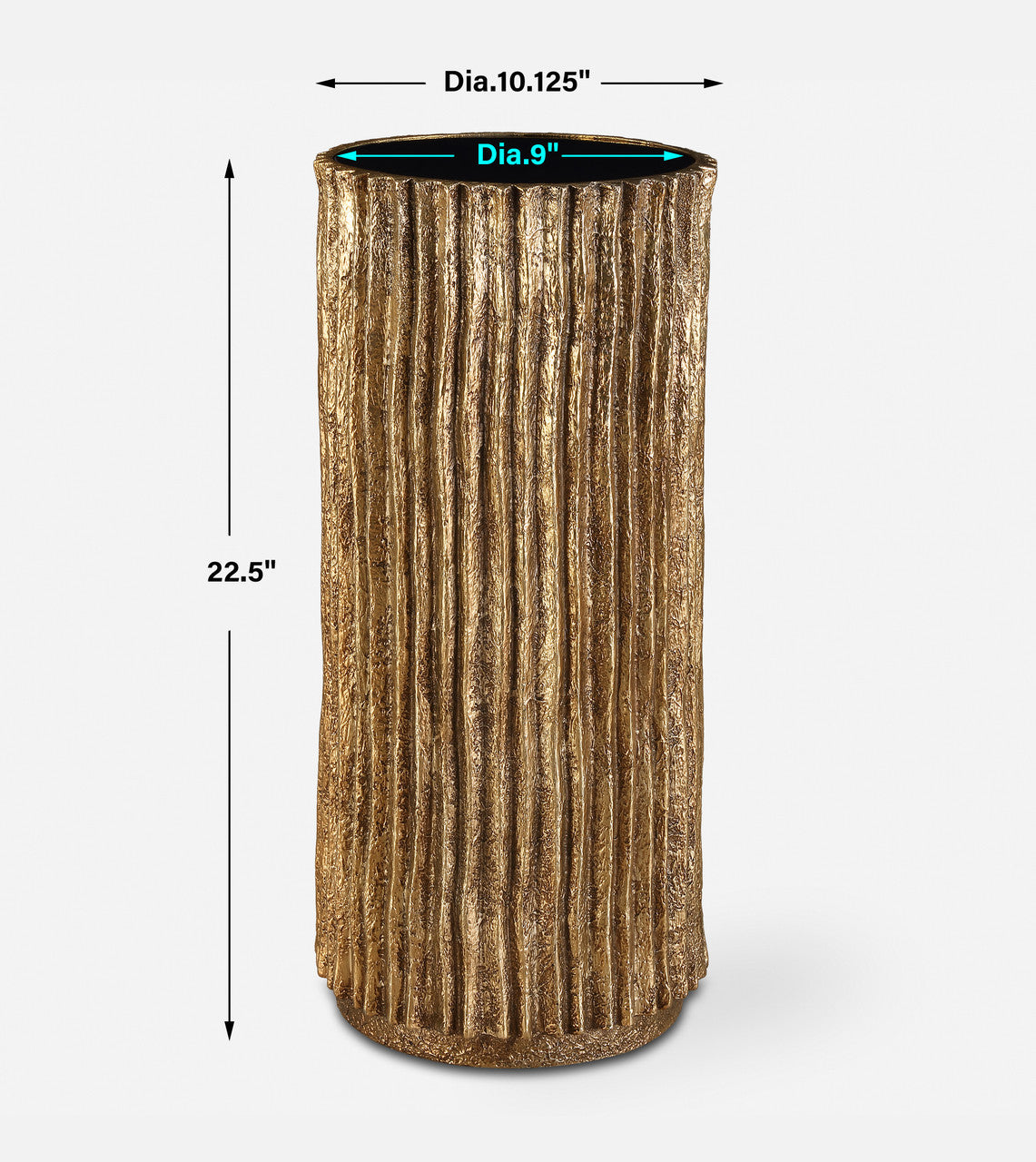 Uttermost Echo Brass Drink Table