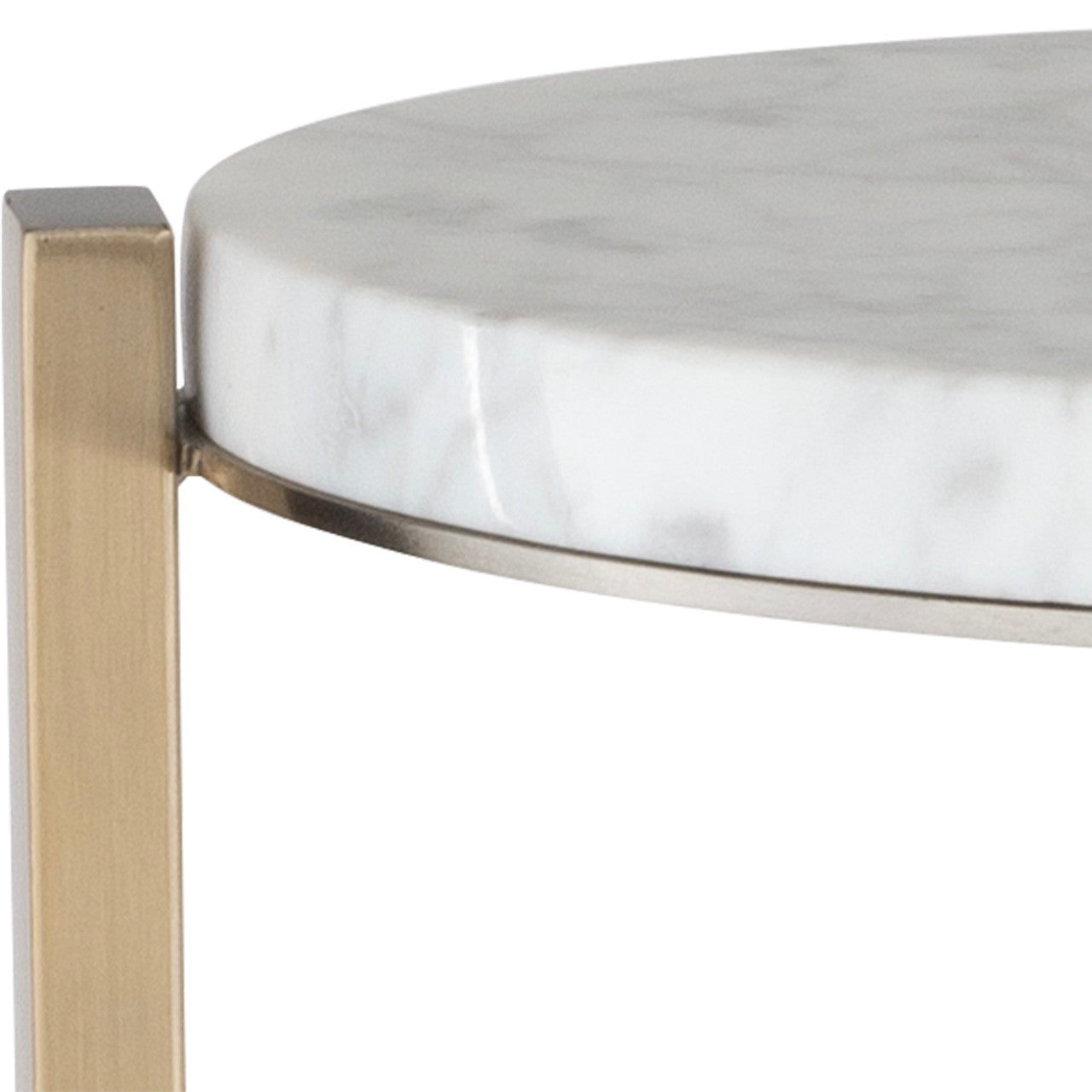 Uttermost Pietra Carrara Marble Drink Table