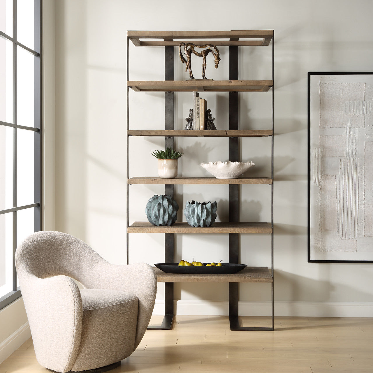 Uttermost Felix Reclaimed Oak Etagere