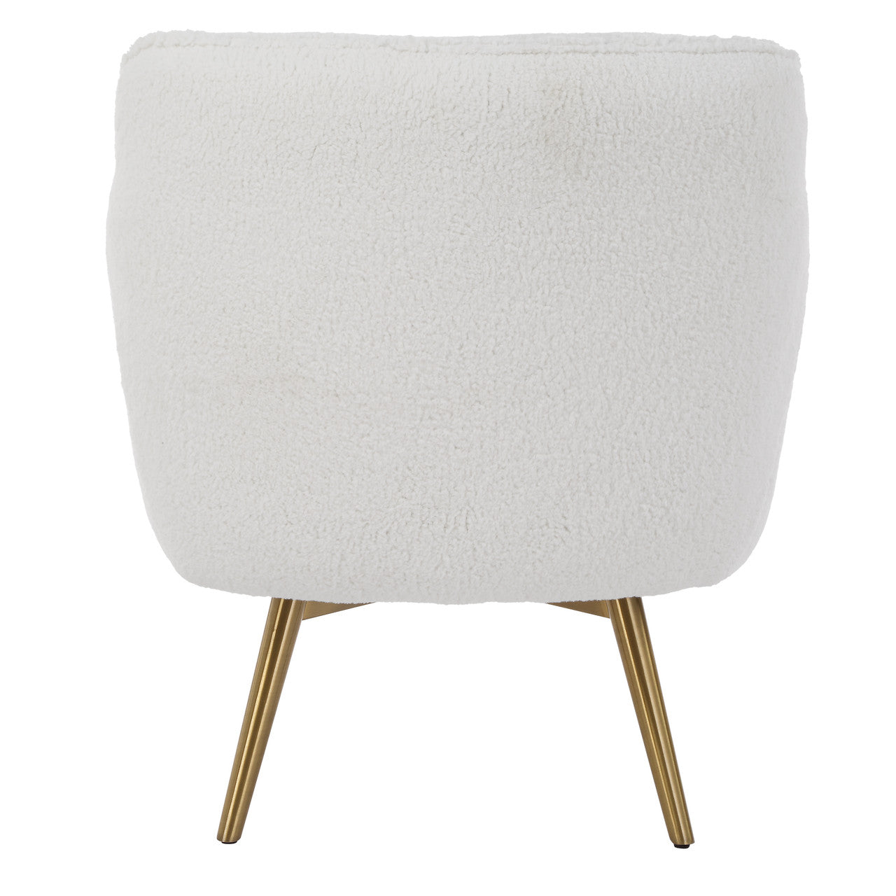 Uttermost Oasis White Swivel Chair