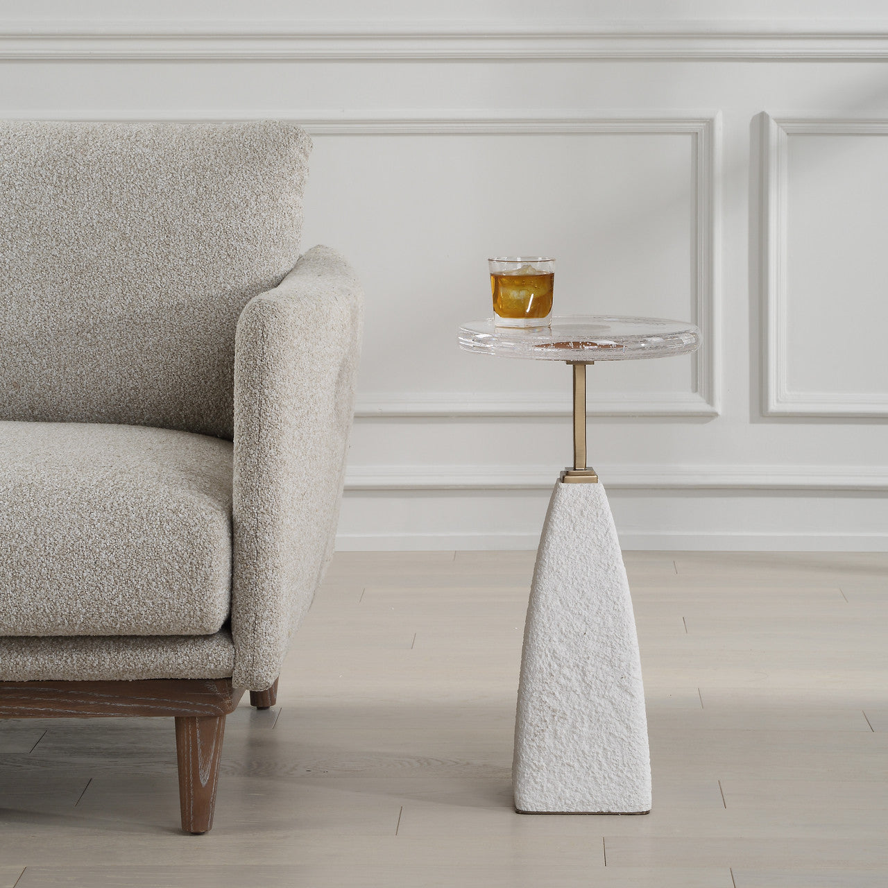 Uttermost Sora Glass Drink Table