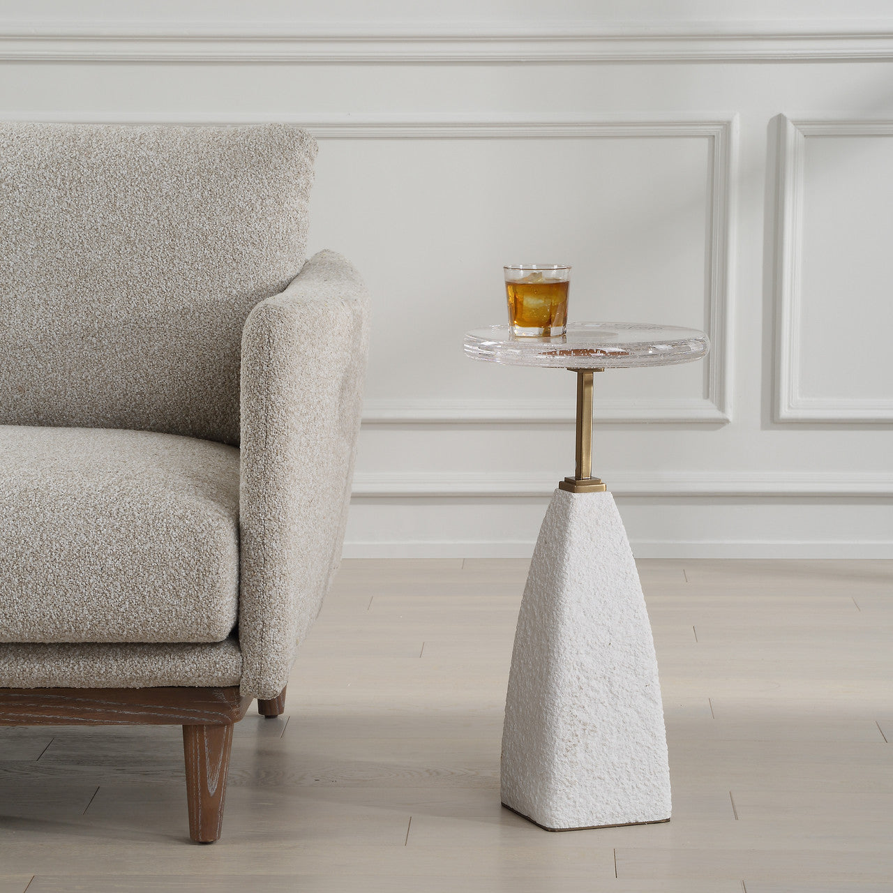 Uttermost Sora Glass Drink Table