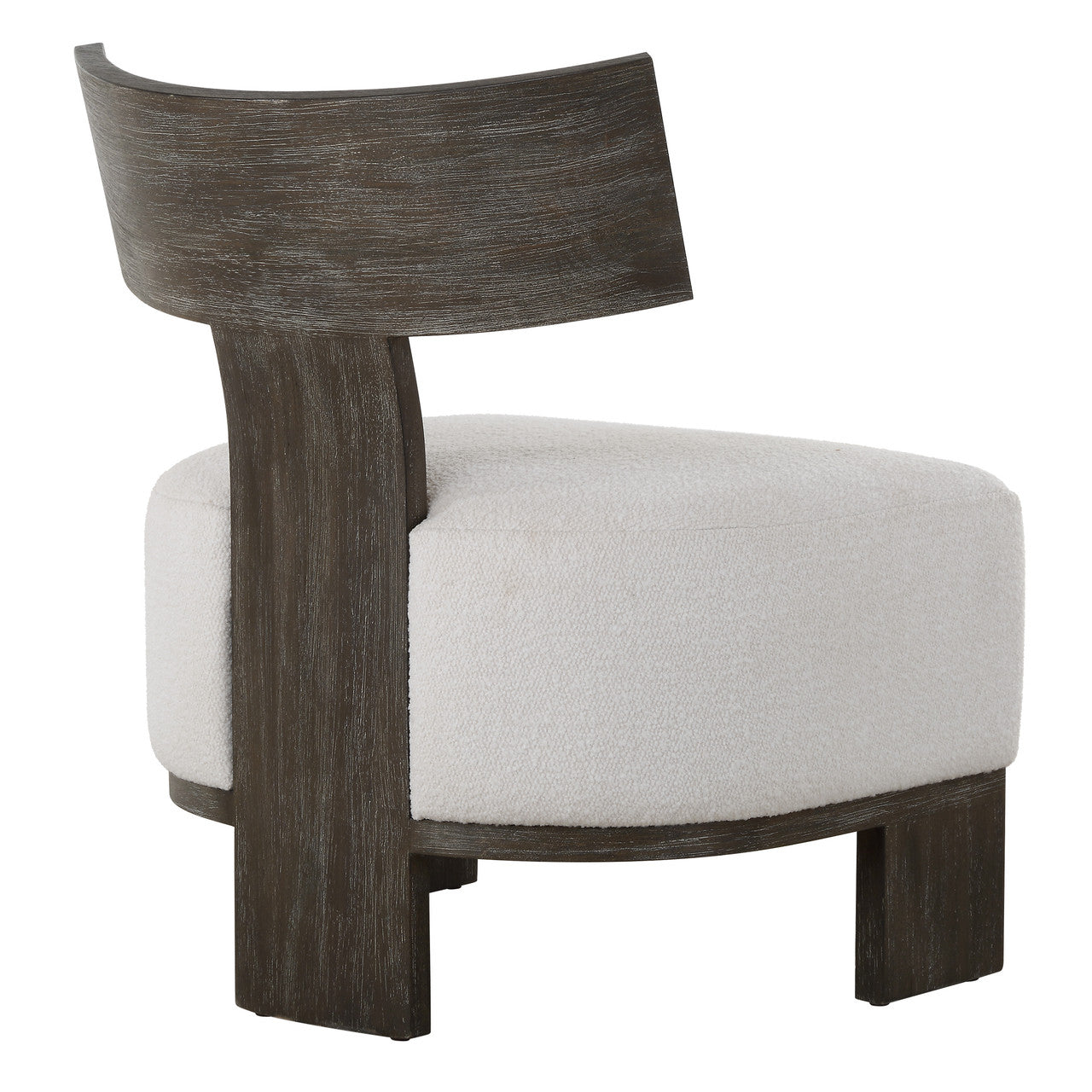 Uttermost Finlay Dark Walnut Accent Chair