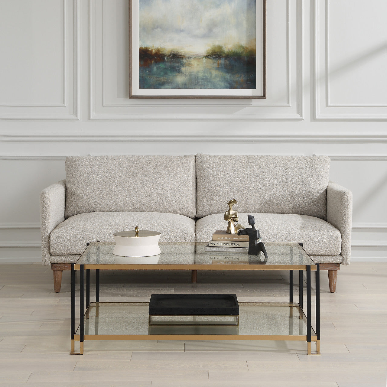 Uttermost Kentmore Glass Coffee Table