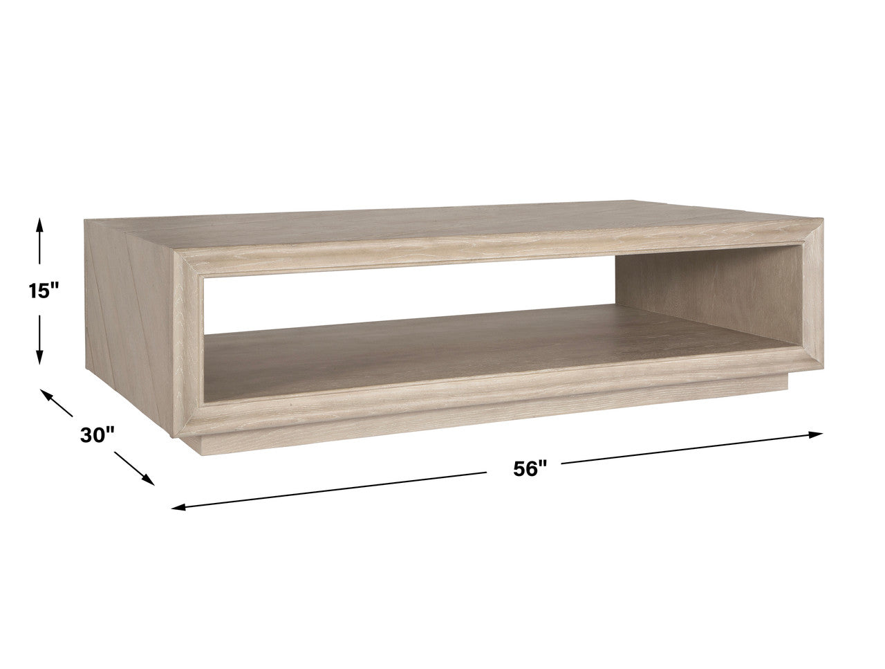Uttermost Prism Light Oak Coffee Table