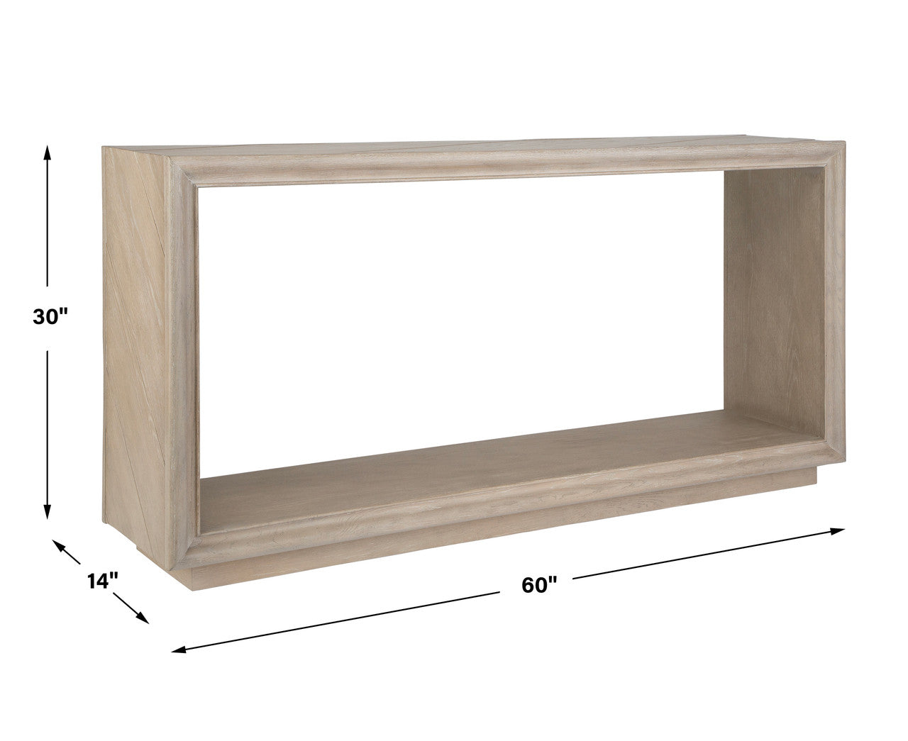 Uttermost Prism Light Oak Console Table