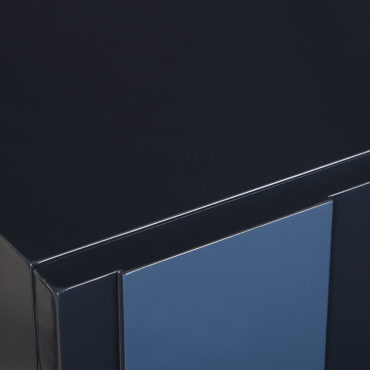 Uttermost Valeria 2 Door Glossy Blue Cabinet