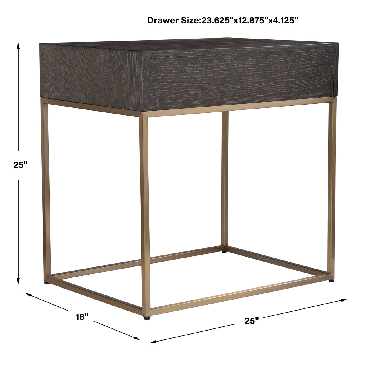 Uttermost Armistead Walnut Side Table