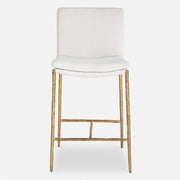 Uttermost Ascend White Counter Stool