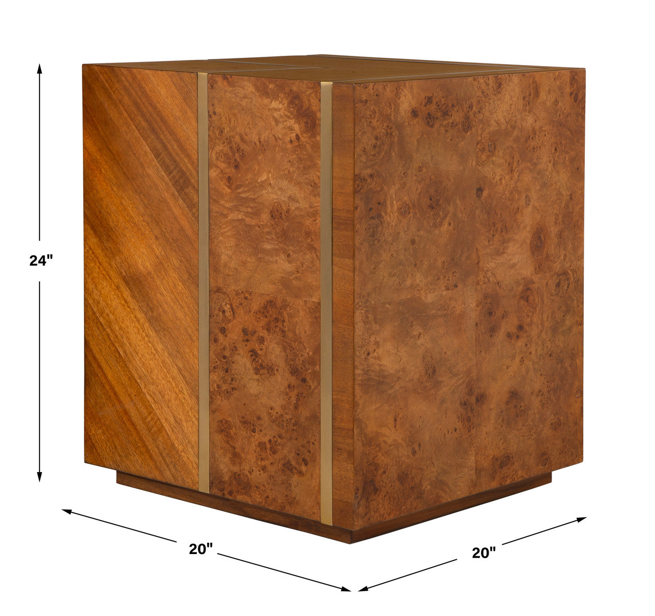 Uttermost Seven Wonders Wooden Side Table