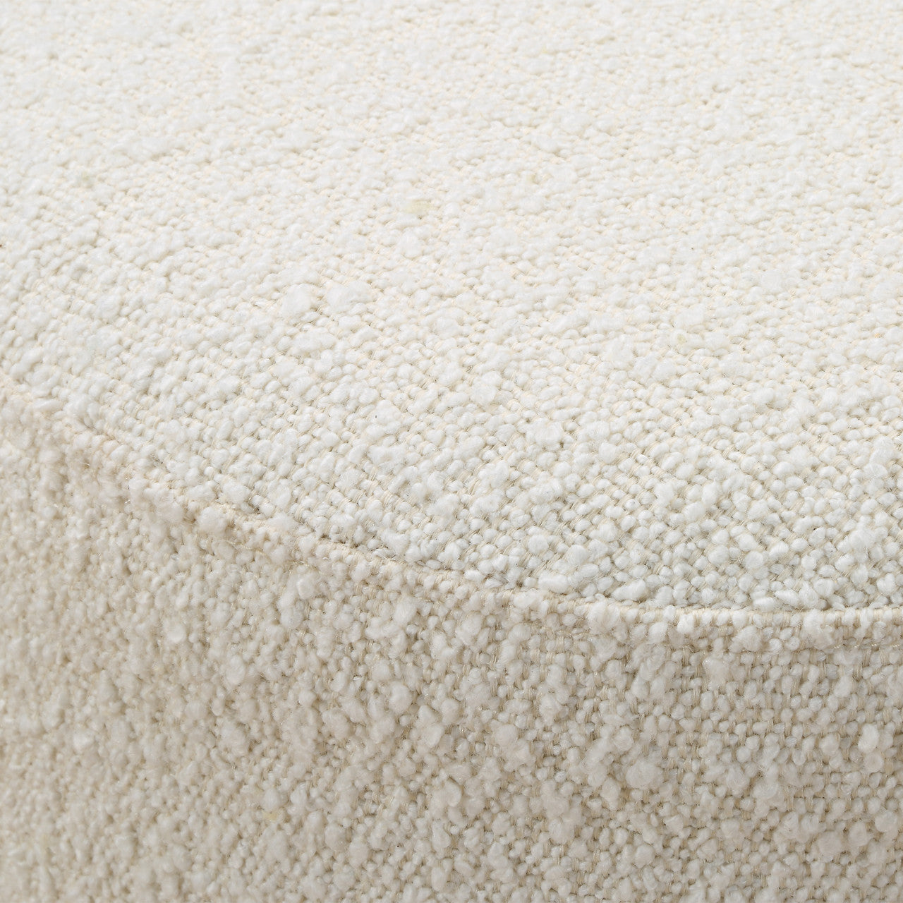 Uttermost Swirls Poplar Ivory Ottoman