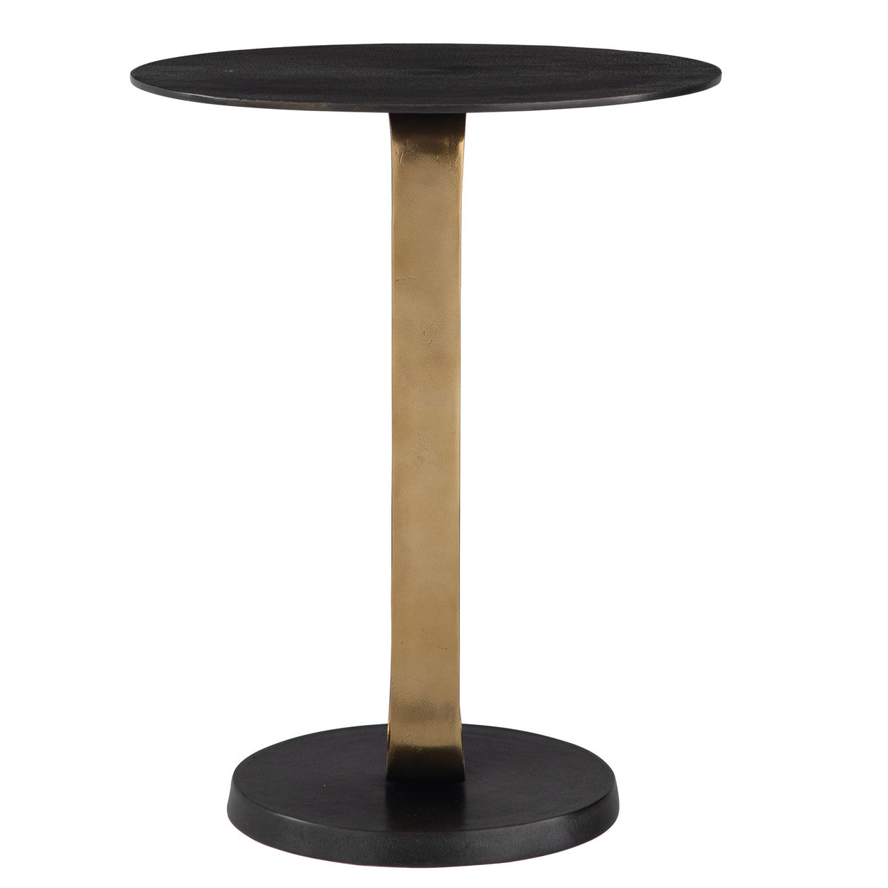 Uttermost Aperture Brass Accent Table