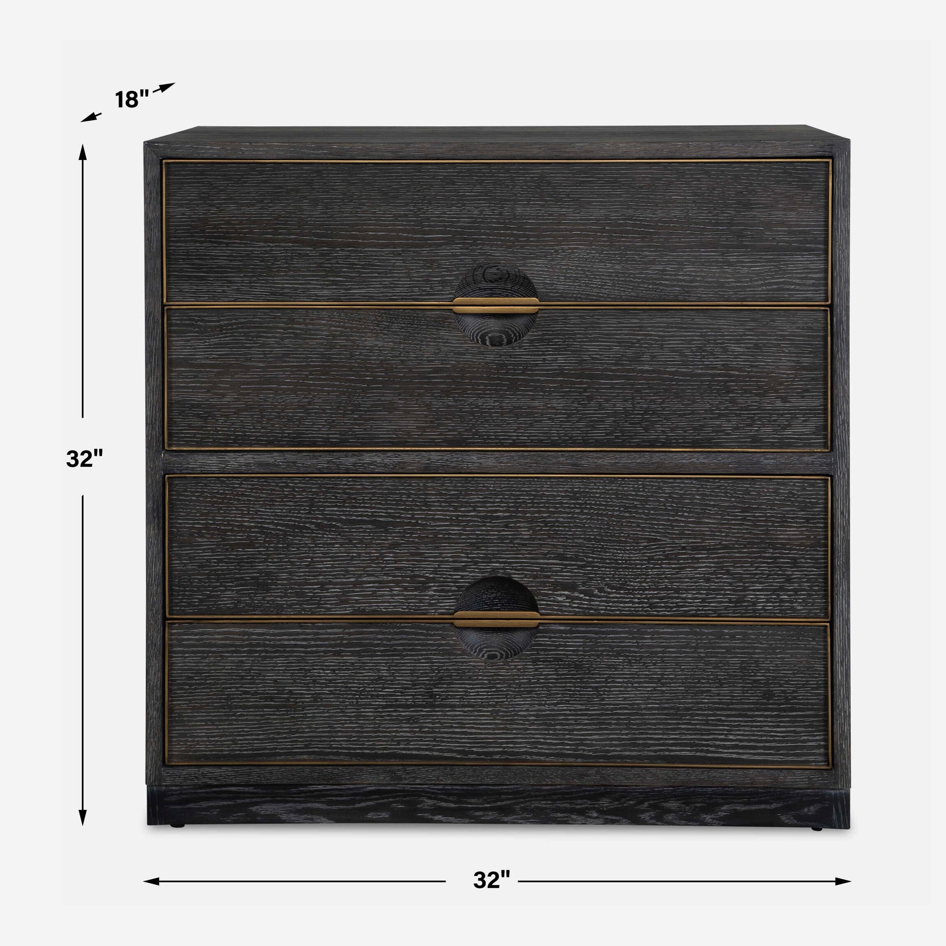Uttermost Besos 4 Drawer Walnut Chest