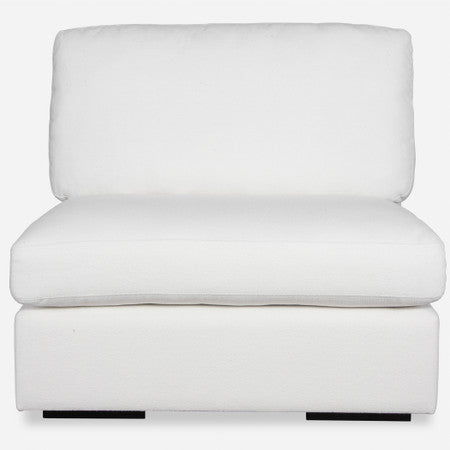 Refuge Armless Arctic White Sofa