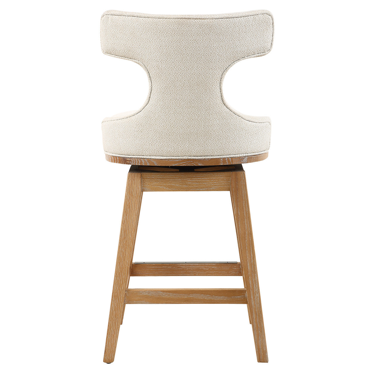 Uttermost Klismos Off-White Fabric Counter Stool