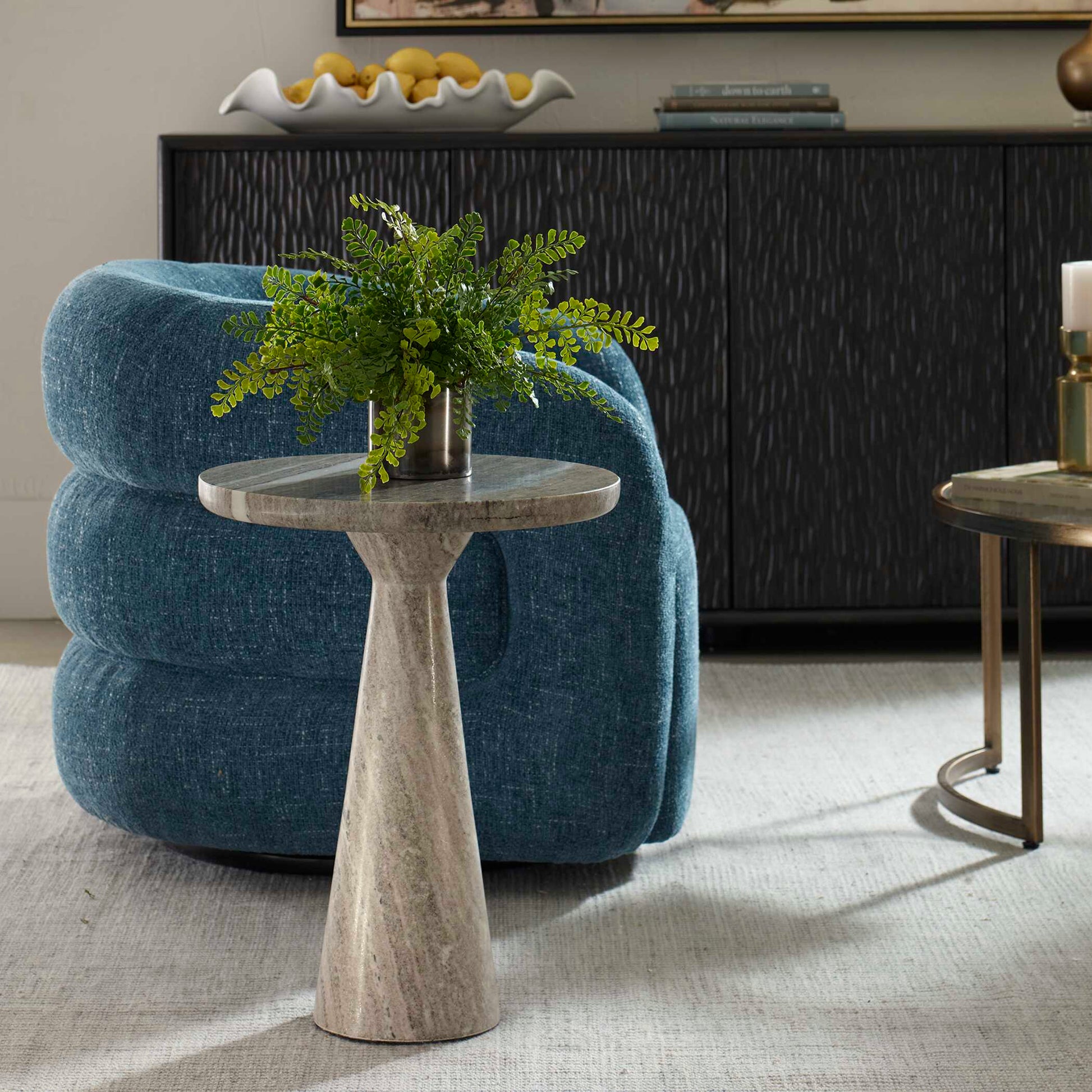 Uttermost Stour Marble Accent Table