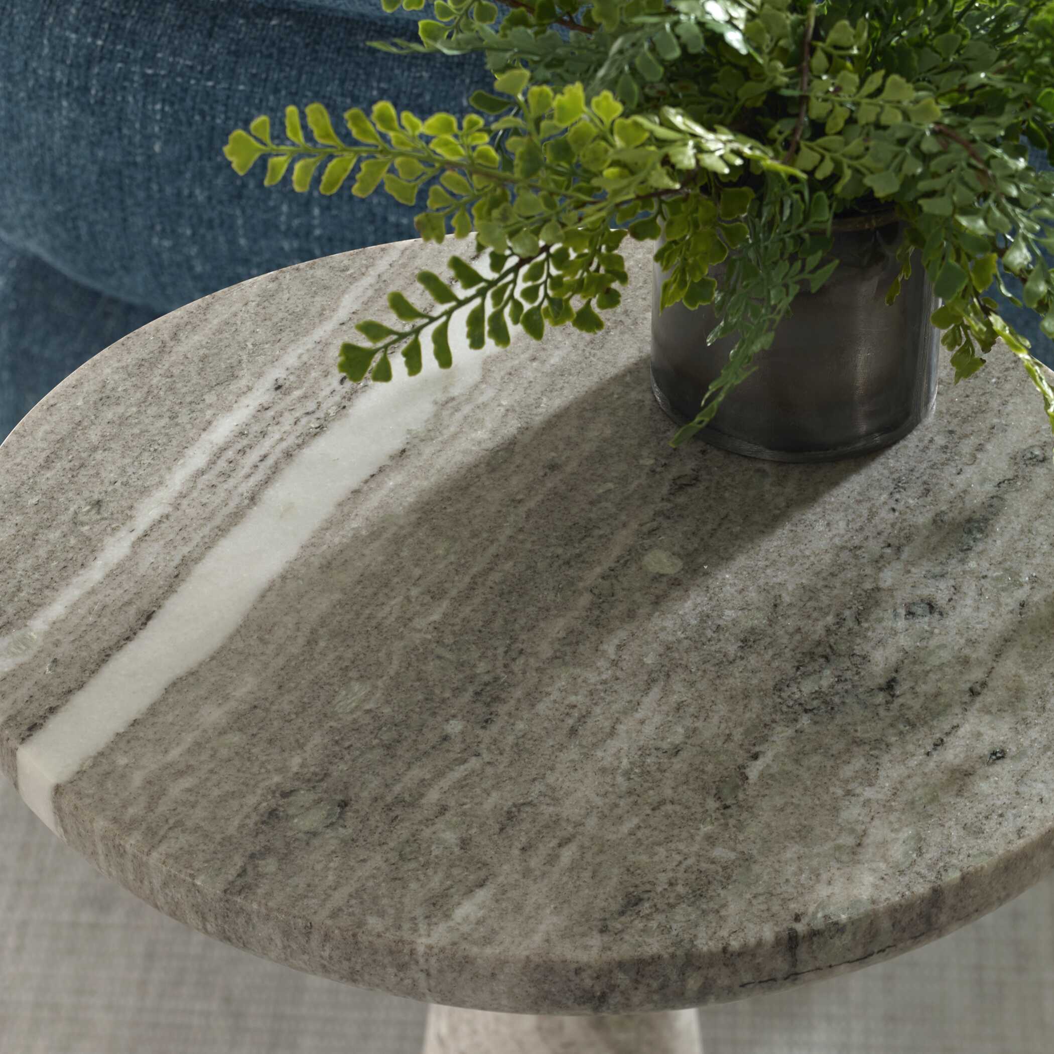 Uttermost Stour Marble Accent Table