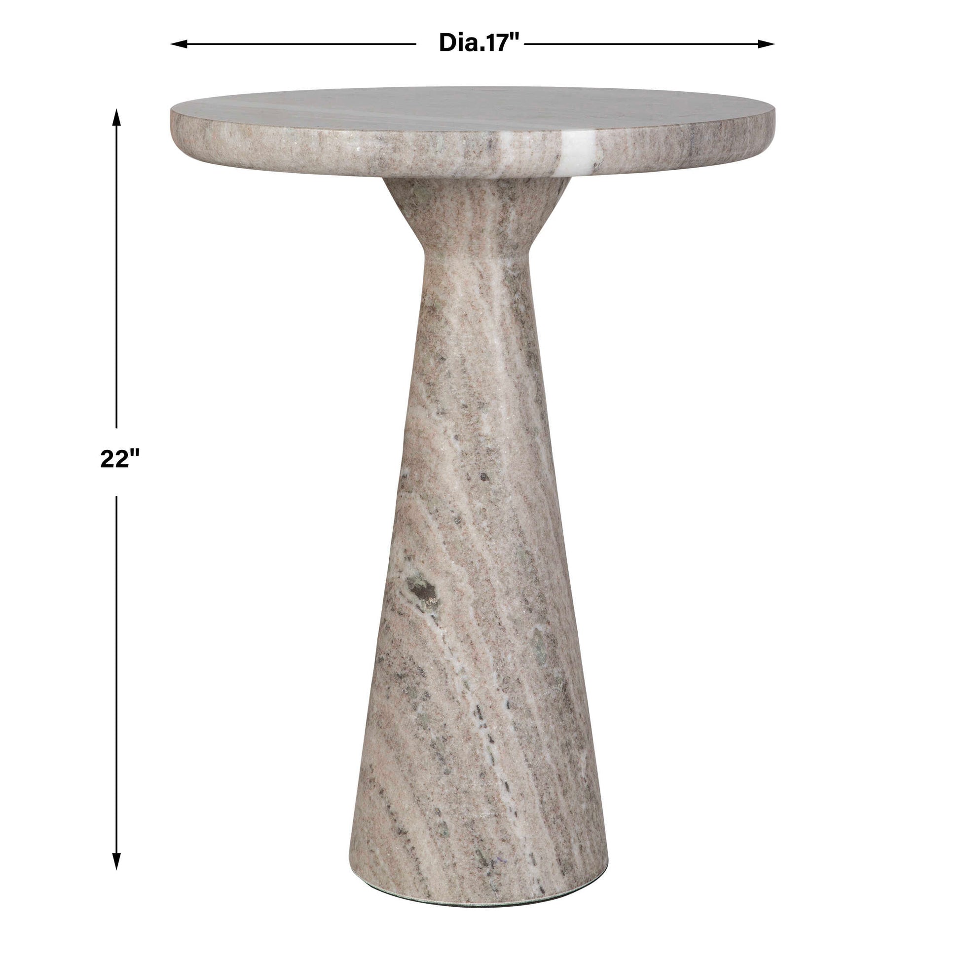 Uttermost Stour Marble Accent Table
