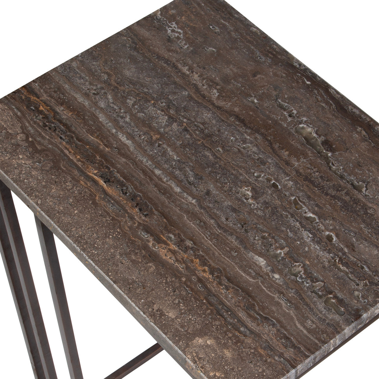 Uttermost Theodore Travertine Accent Table
