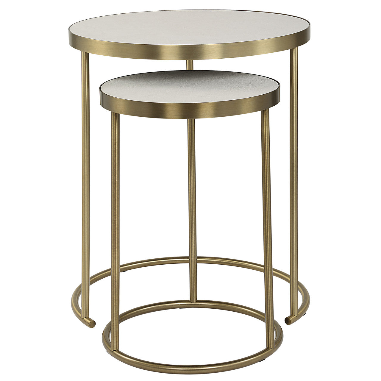Uttermost Aragon White Nesting Tables Set/2