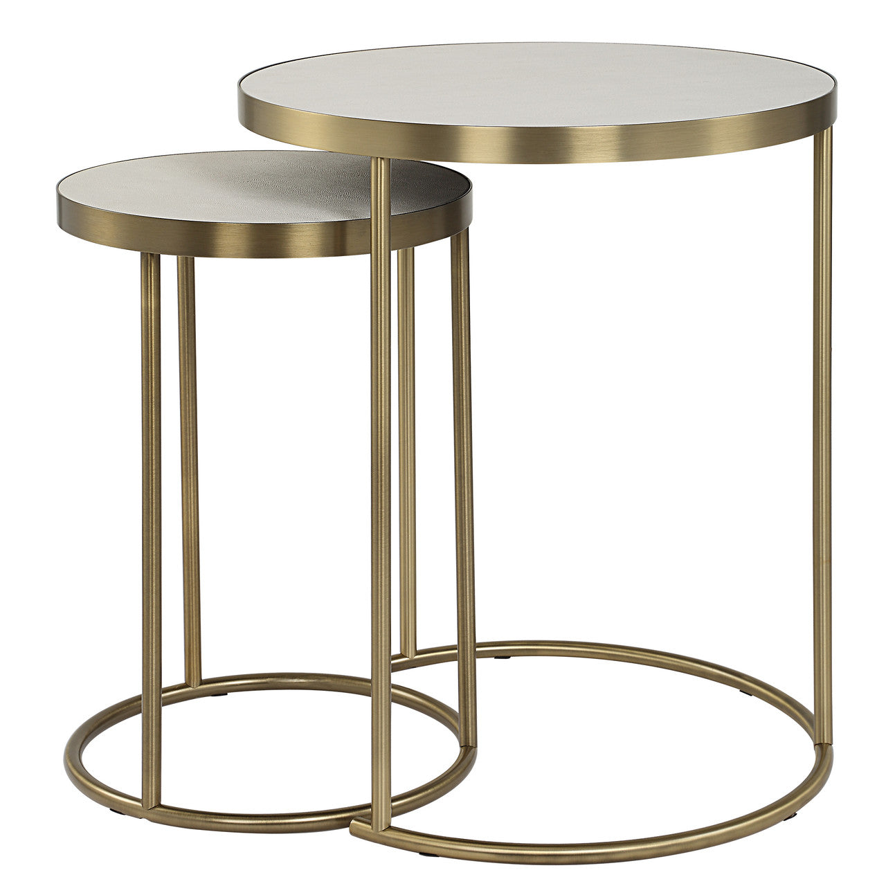 Uttermost Aragon White Nesting Tables Set/2